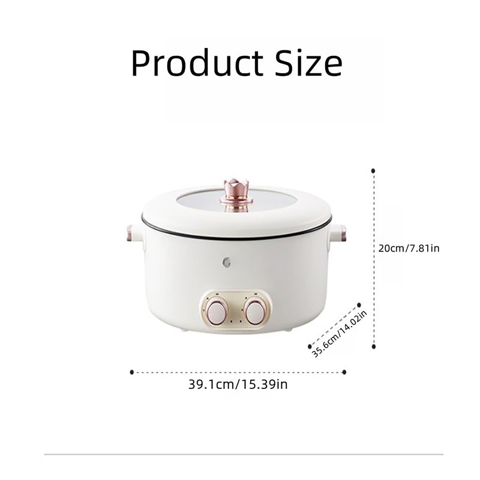 Pot eléctrico 4 Compartimento, 6L Pot Caliente Multifuncional con Placas divisoras, Control de Temperatura Ajustable, Control de Potencia múltiple, para 2-6 Personas Familiares y Amigos