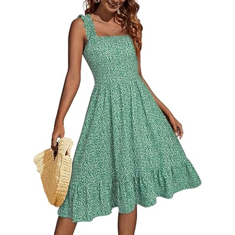 ZABERRY Summer Dresses for Women 2024 Vacation Sun Dress for Beach Vacation Cute Midi Summer Dresses for Women Beach Vacation Cover