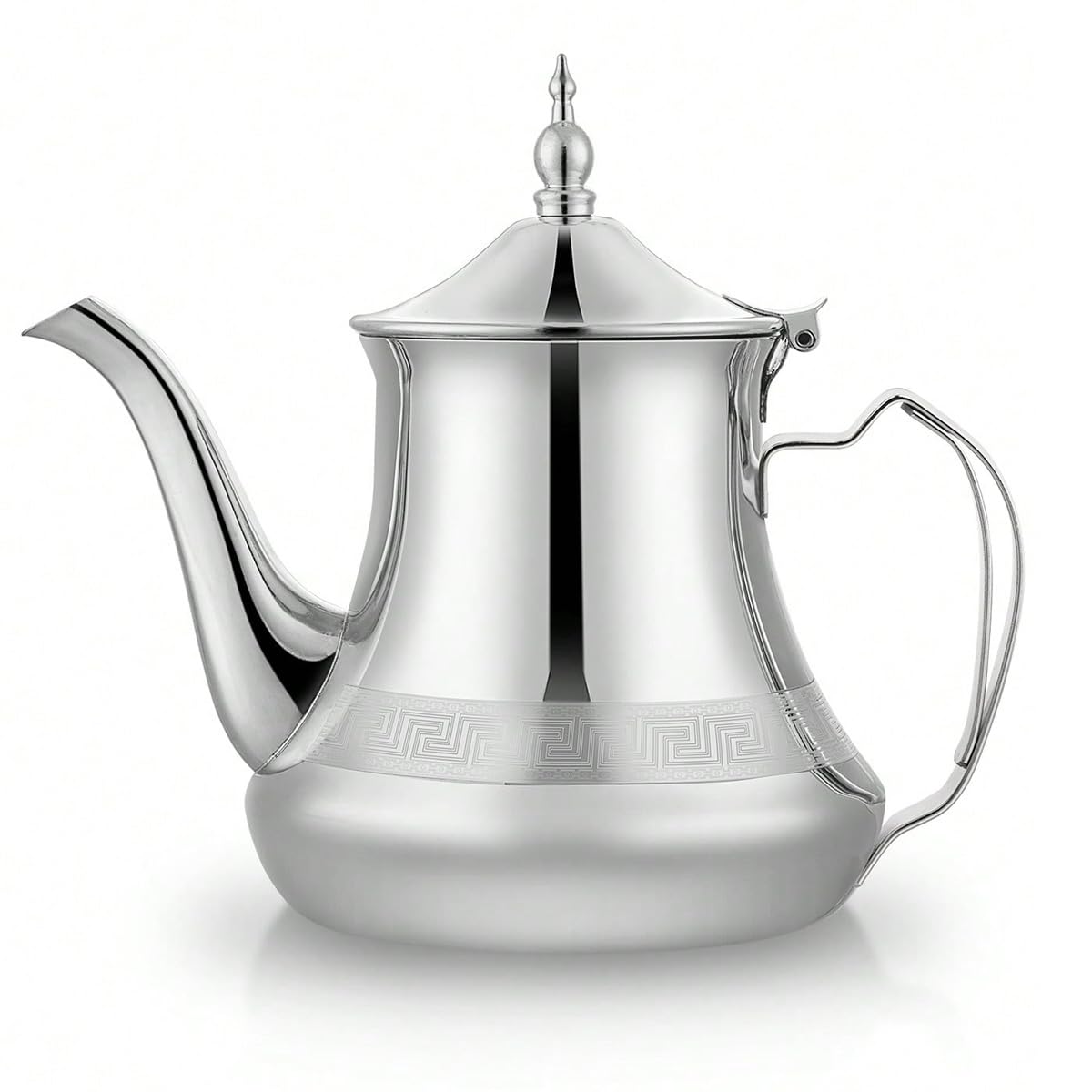 Marokkanische Teekanne, 0,7 l, arabischer Stil, Edelstahl, m