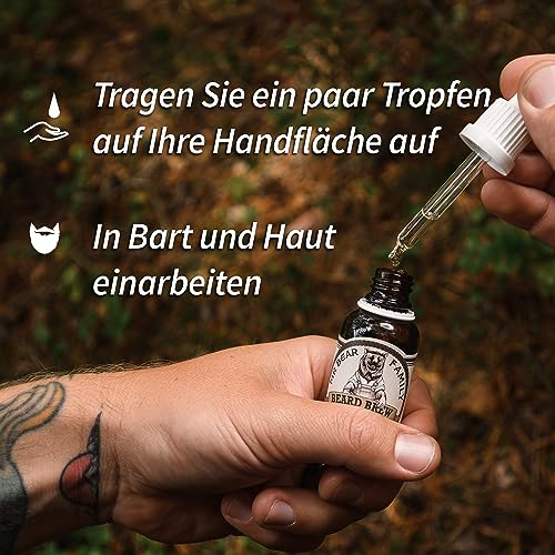 Bartwuchsmittel Mr Bear Family Bartöl für Herren – Citrus
