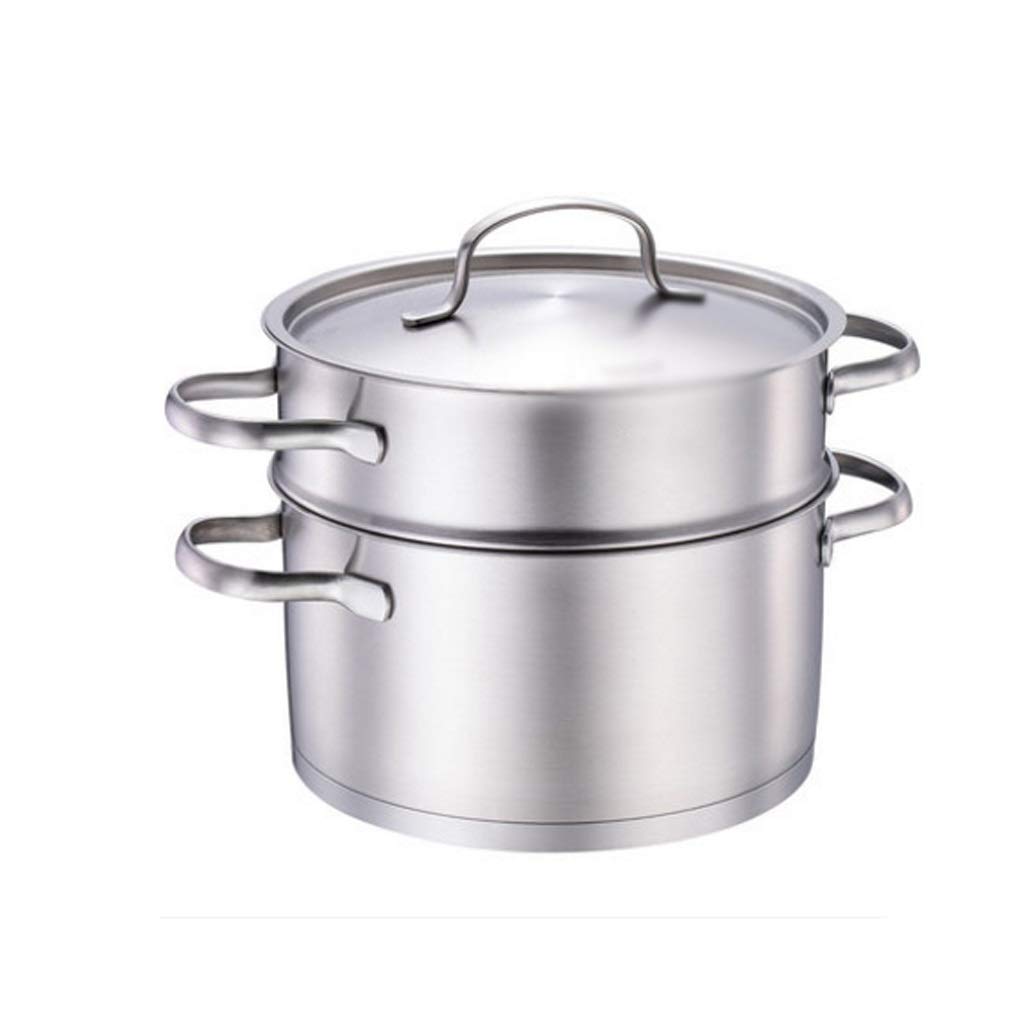 GTHTUHFD Stainless Steel Steamer Household Induction Cooker Gas Stove 20Cm,
