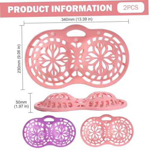 Bolsas protectoras para lavar sujetadores de silicona juego de 2 protectores para lavadora 3