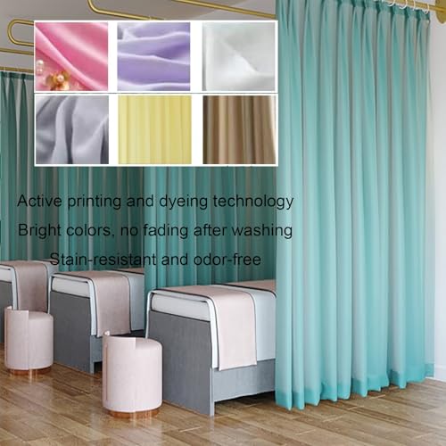U-förmige Raumteiler-Vorhänge – Wandmontierte Sichtschutz-Trennwände für Schlafzimmer, Salons und Ankleideräume | DIY Metallstütze Medizinischer Vorhang für Zuhause & Büro