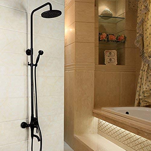 Ensemble de douche en bronze noir pour retrouver le charme des bains d'antan chez soi