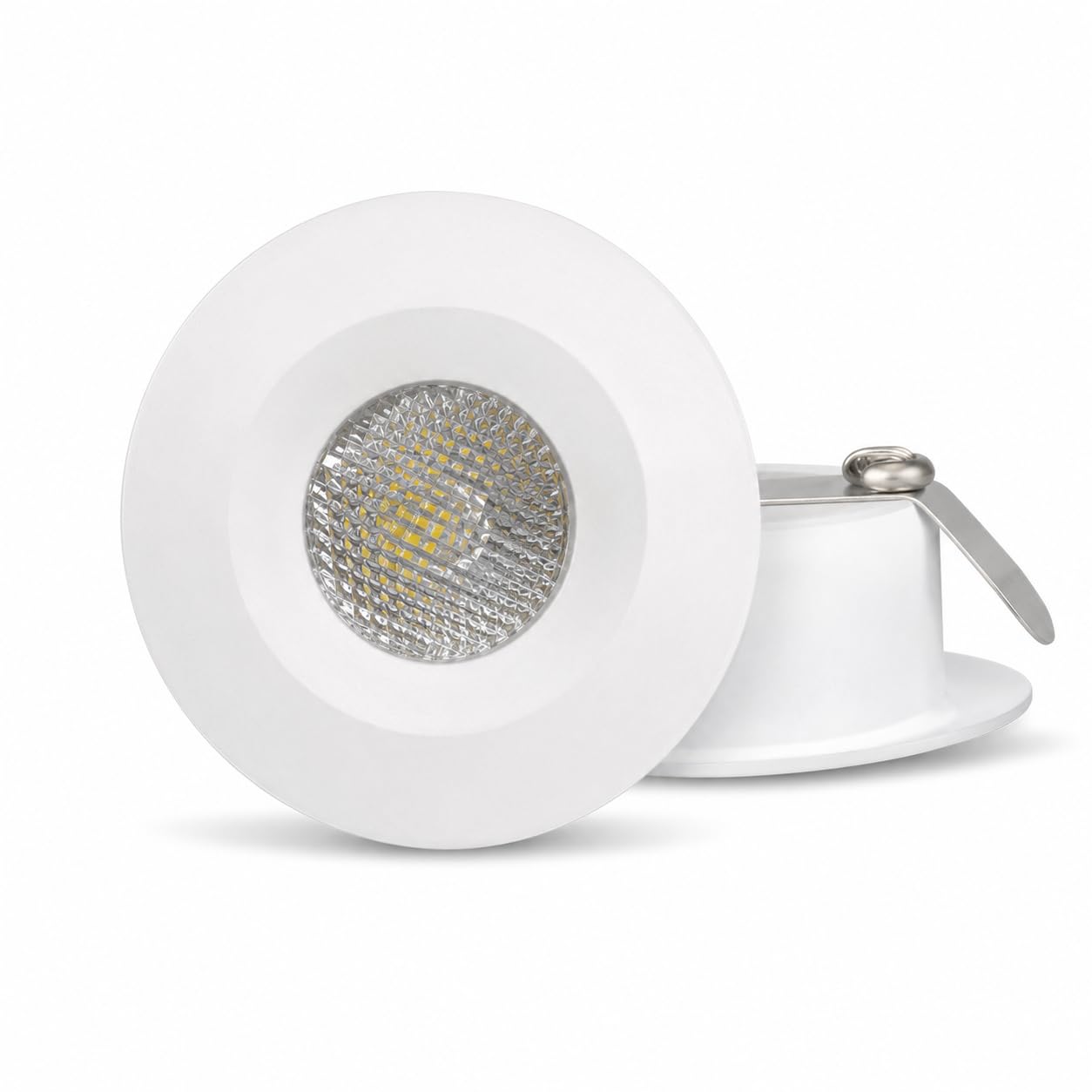 Glow 2W LED Spot Light, Recess-Mounted, Glare-Free, Polycarbonate Body, for Homes, Offices and Retail Stores (Warm White, 2, Watts)-image-15