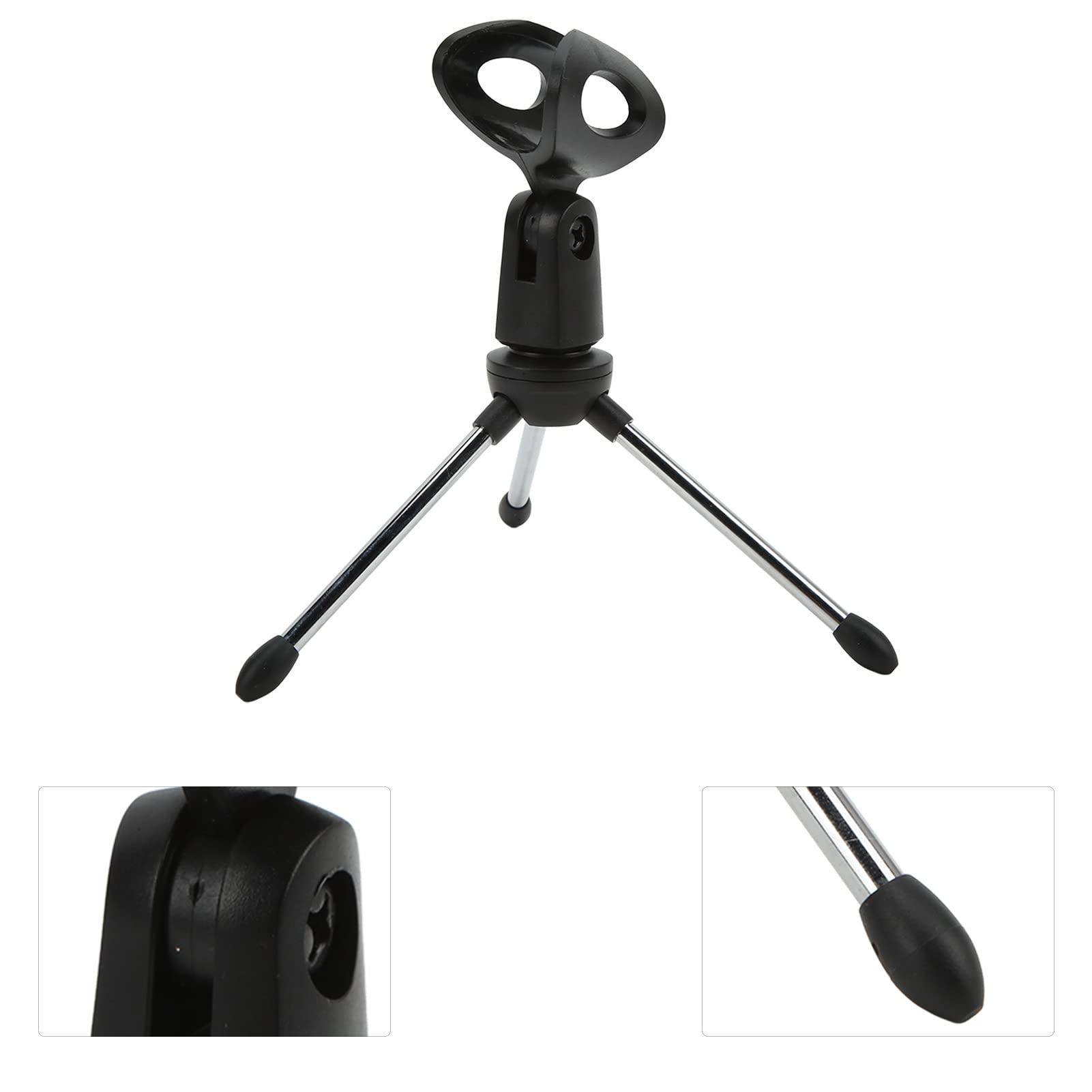 Mic Stand Desk, Microphone Stand Desk, Table Mic Stand, Adjustable Angle Desktop Microphone Tripod Stand Good Flexibility Detachable Design desktop mic stand for Conference - Image 4
