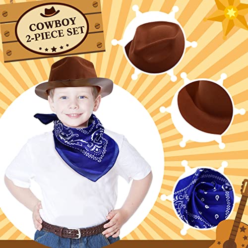 Hillban GEL-HILLBAN-173 48 Pack Cowboy Hat And Bandana Set thumb #2