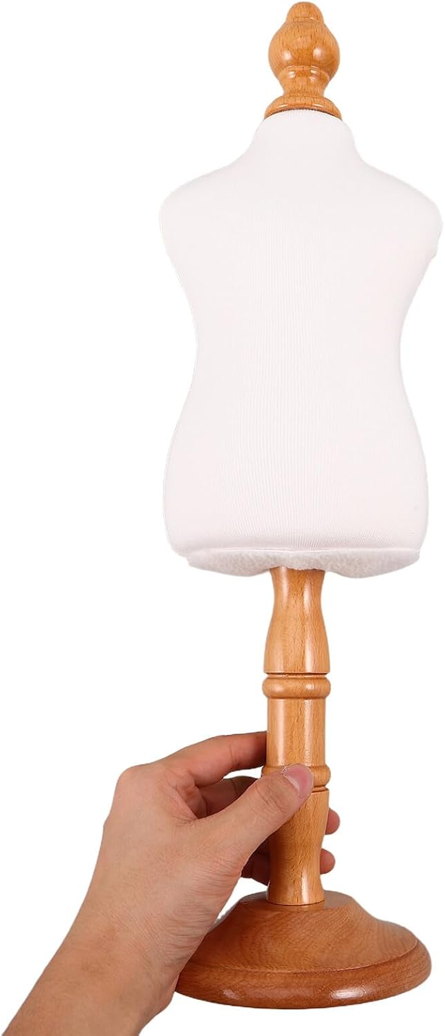 PRETYZOOM Small Dog Clothes Mannequin Dress Form Wooden Pet Apparel Display Stand for Sewing and Craft, Small Animal Dog Shirt Display Holder for Puppies and Cats
