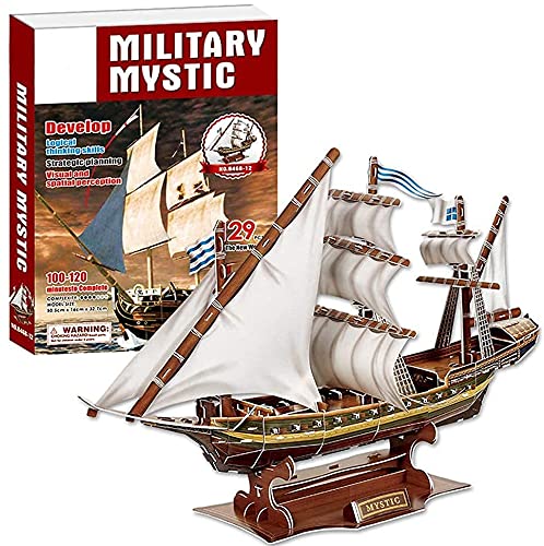 3D Puzzle Military Mystic Ship 129 Pcs