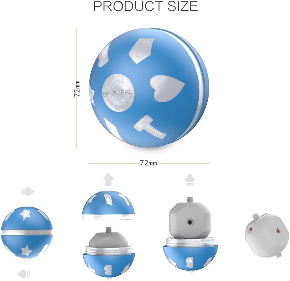 Pet Supplies : BENTOPAL Interactive Dog Toy Wicked Ball for Indoor Cats/Dogs with Motion Activated/USB Rechargeable : 