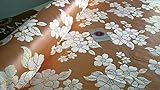  Midtex 114,3 cm Wide Floral Blossom satiné Tissu de Brocart – M42 mTEX, Imitation Soie, Peach 6, by The Metre