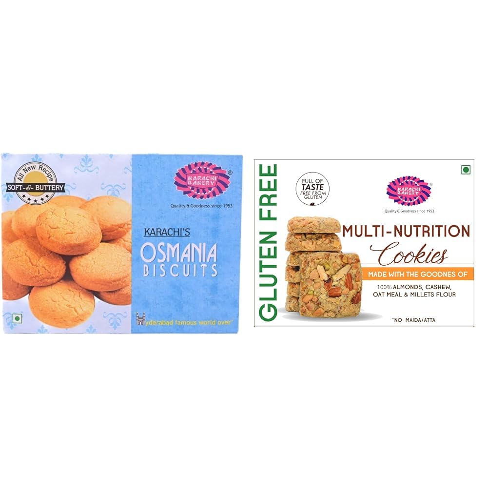 Karachi Bakery Osmania Biscuits, 400g Karachi Gluten Free Biscuits (Multi Nutrition)-picture-20