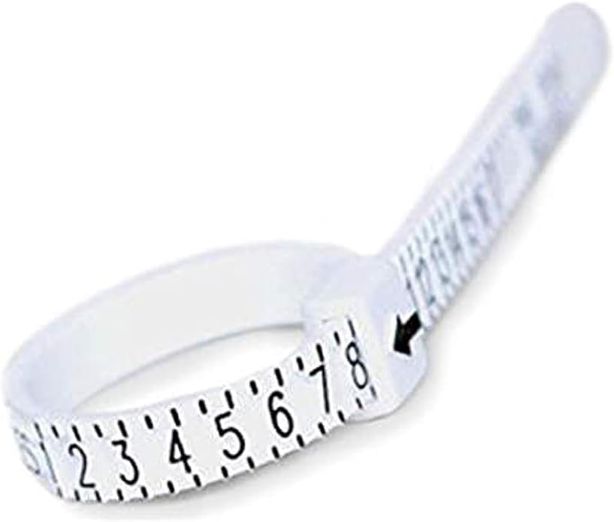 White Ring Sizer, Ring Size Measuring Tool Reusable 1-17 US Size Gauge for Unisex Children & Adult
