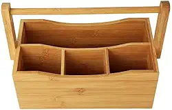 Porta Talher de Bambu 28cm