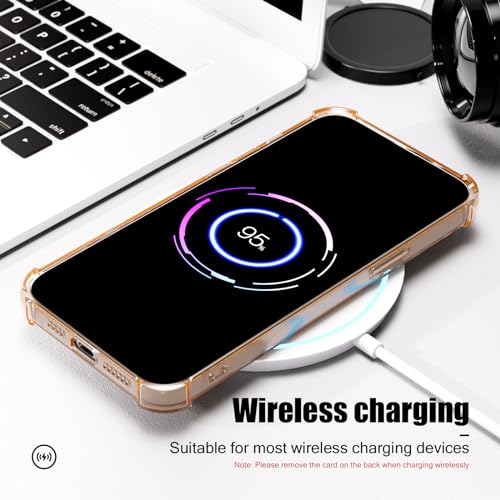 Image of AKABEILA Case for iPhone 15 Pro Purple Cute Phone Case Soft TPU Wallet Case Slim Bag Cover Shockproof with Card Slot Holder