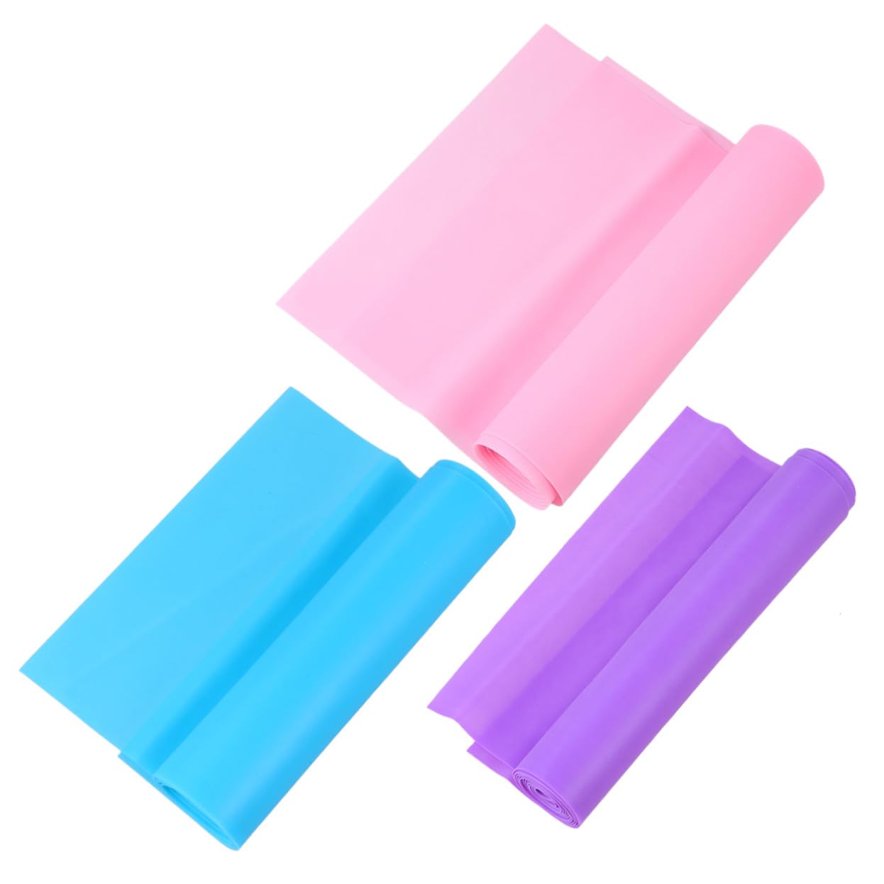 VICASKY 9 Fasce Elastiche Yoga in Lattice Odore Cinghie Stretching Fitness per Resistenza Alta per Migliorare Flessibilità e Rosa Blu