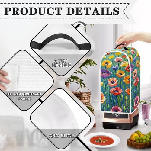 Protector Universal para Licuadoras en Poliéster con Diseño Floral miniatura 4