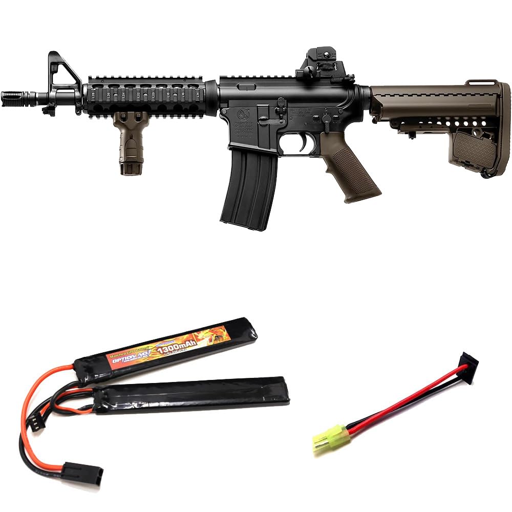 Amazon.co.jp: 東京マルイ 次世代電動ガン M4 CQB-R FDE本体＋対応リポ 