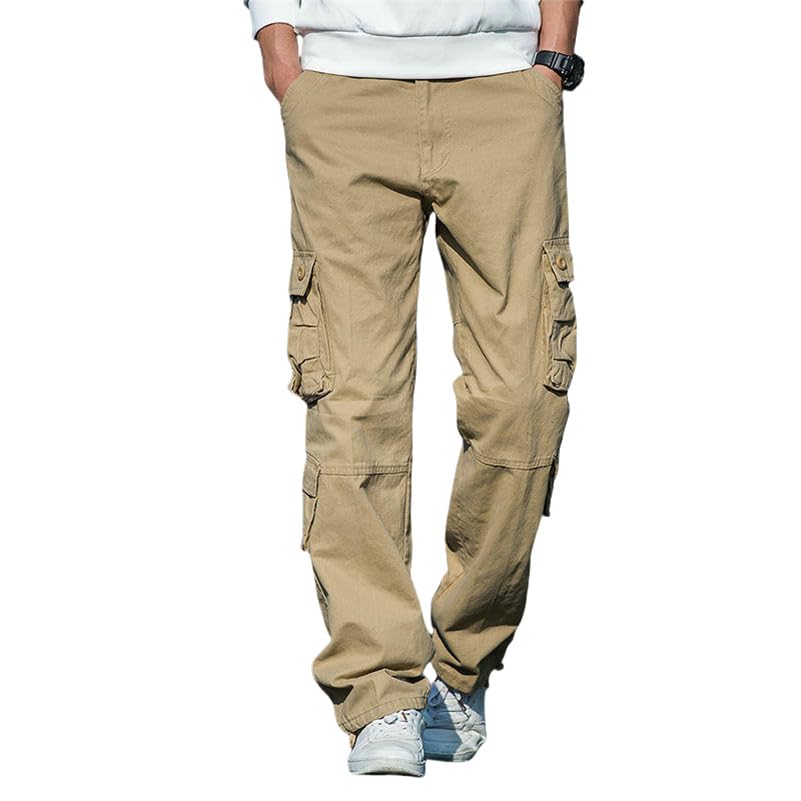 Pantalon cargo homme ample en coton pour supprimer l'inconfort des tailles serrées