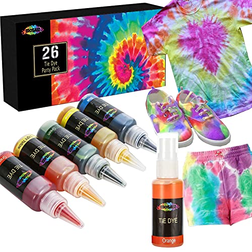 Mosaiz Tie Dye Kit Of 26 Colors, Spray Tie Dye For Creative Activities And Diy For Kids And Adults, Fabric Dyeing Set, Fun Summer Activity Outdoor #TOP5