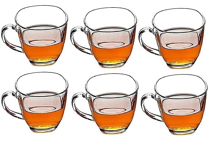 See full amazon price history chart for YUQORY Square Crystal Clear Toughened Glass Tea Cup with Convenient Solid Handle Cups Glass Set for Coffee Tea Beer (Set of 6_140ML) YUQORY Square Crystal Clear Toughened Glass Tea Cup with Convenient Solid Handle Cups Glass Set for Coffee Tea Beer (Set of 6_140ML) (B0DCZWYNG5) Amazon Price History, Amazon Price Tracker