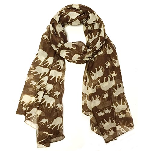 allydrew Animal Print Elephant Print Scarf Shawl Sarong