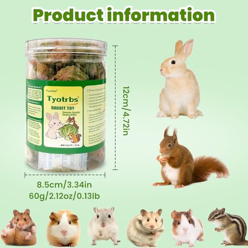 Snack para conejos con coles de Bruselas liofilizadas miniatura 4