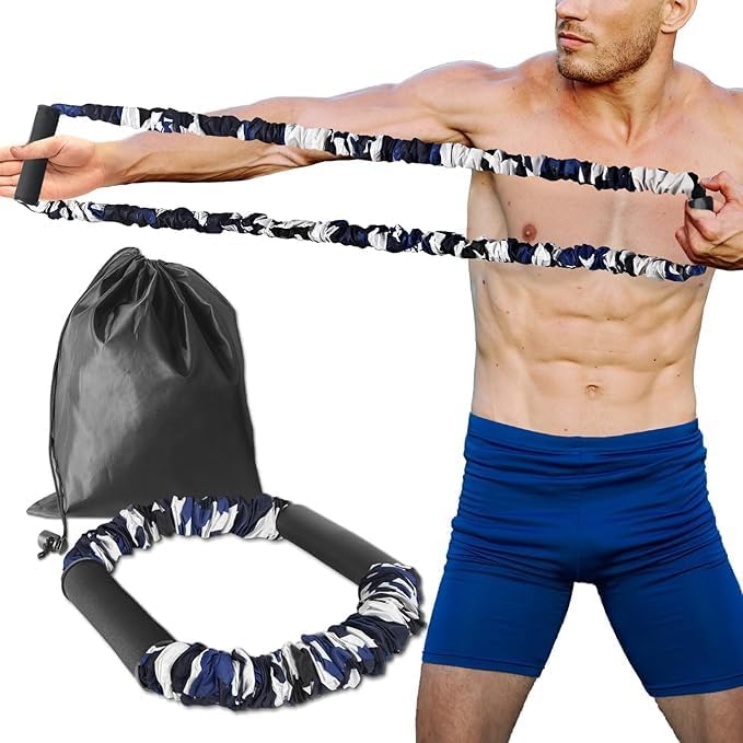 Archery Bow Trainer, 55 Lbs Archery Band Draw Exerciser Training, Rubber Strength Training Bands for Recurve Bow Compound Bow Shooting Beginner Experts