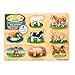 Melissa & Doug Farm Sound Puzzle - Wooden Peg Puzzle with Sound Effects (8 pcs)