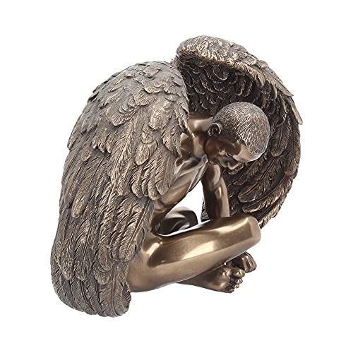 Estatua masculina desnuda Ángel caído miniatura 6