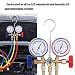 Refrigerant manifold gauge set, VISLONE Manómetros Aire Acondicionado de Refrigeración con manguera...