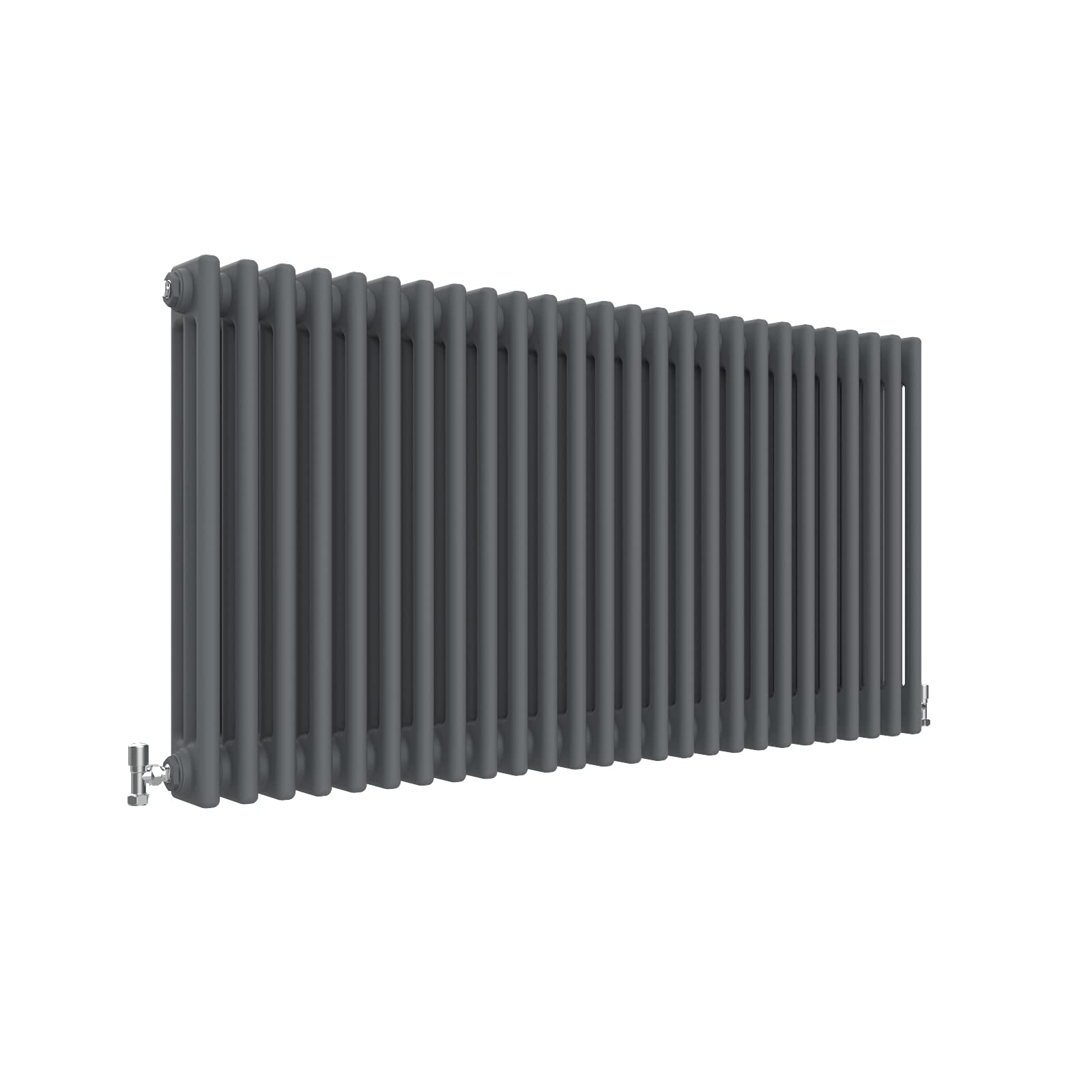Traditional 3 Column Central Heating Radiator Horizontal Rads Cast Iron Style Anthracite 600x1190mm