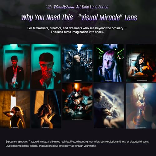 Image of 7artisans 57mm T2.9 Cine Lens for PL Mount Wide Angle Full Frame Floral Bloom Art Explosive Bokeh Prime Camera Lens Special Effect Lens for Humanities, Scenes, Movies, Vlogs