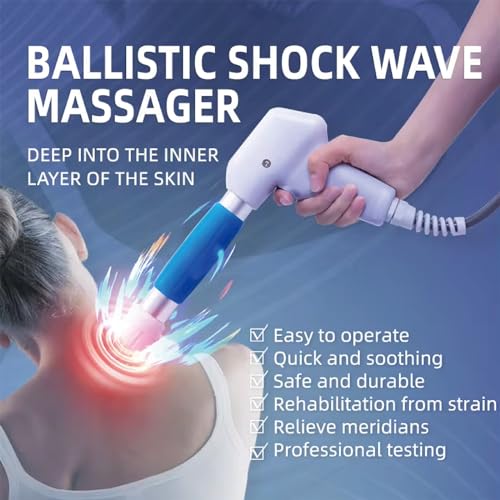 Máquina de terapia de ondas de choque para alivio del dolor y lesiones articulares, dispositivo de onda de choque para regeneración muscular y ósea, ESWT para espalda, cintura, pierna y codo de golf para hombres y mujeres miniatura 2