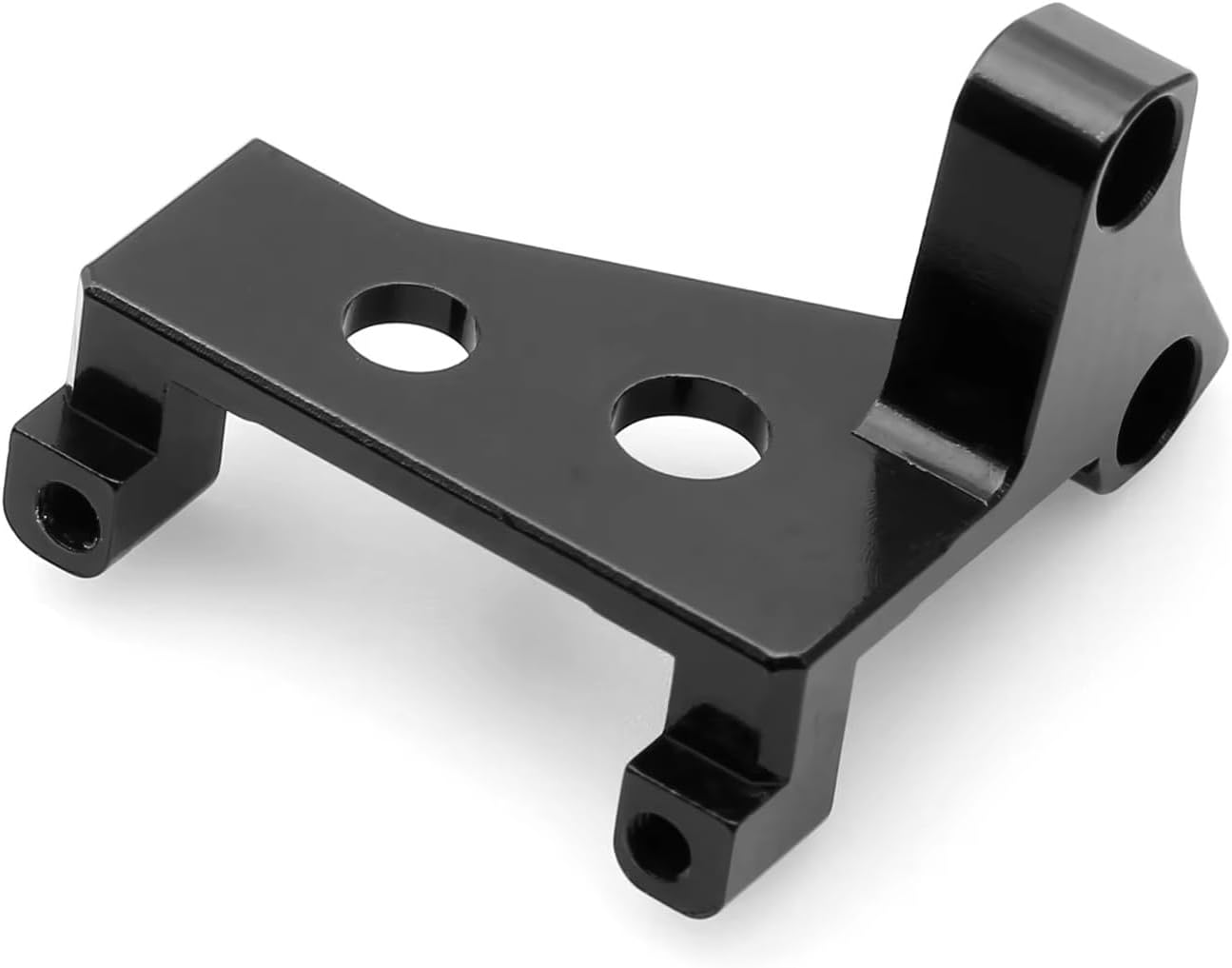 RC car Components Compatible With Traxxas For TRX-4 For TRX-6 1/10 RC Car Upgrade Parts Metal Center Gear Box Diff Lock Servo Mount(Black)