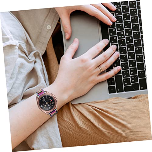 CHILDWEET 1 PC Strap Stainless Steel Replacement Band Mm Watchband Rhinestone Bracelets Rhinestone Watch Band3