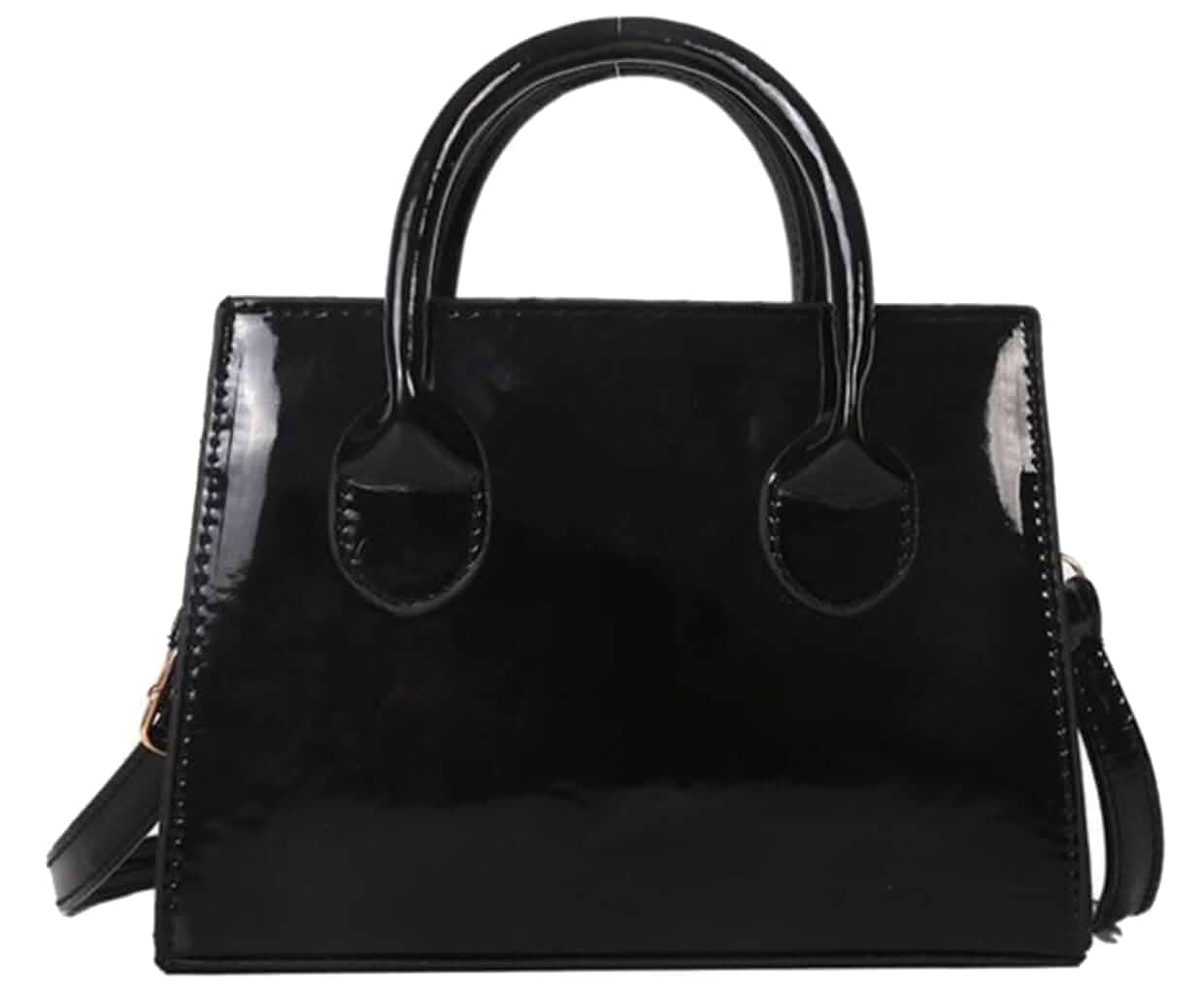 Aebecede Patent Leather Handbag Shinny Clutch Purse Mini Shoulder Bag Evening Purse for Women