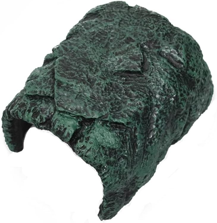 Reptile Rock Hideout Reptile Rock Hide Cave, Aquarium Habitat Décor Rock Tortoise Hideout for Reptiles, Small Lizards, Turtles,Bearded Dragon Tortoise, Amphibians, Fish (N17)