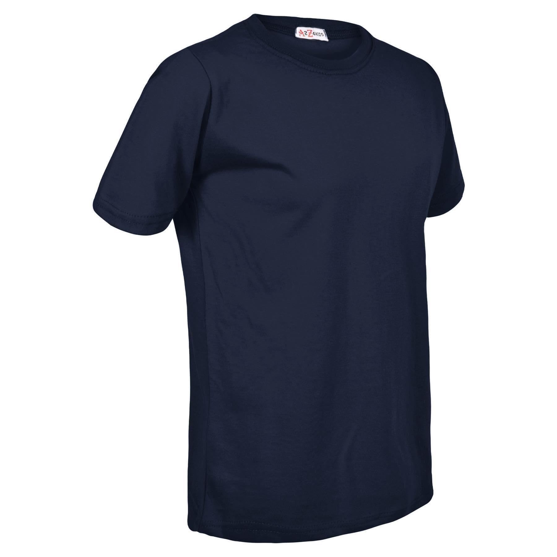 A2Z 4 Kids Confezione da 10 Bambini Ragazze Ragazzi Maglietta Semplice Morbida al Tatto, Scuola di Educazione Fisica T Shirt Leggera Estiva Canotta per Bambini dai 2 Ai 13 Anni