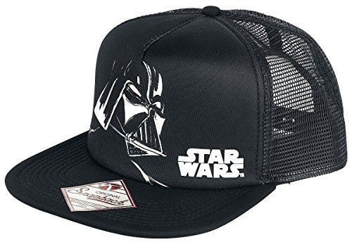 Star Wars Darth Vader Trucker, Boina Hombre, Negro/blanco, Talla Única