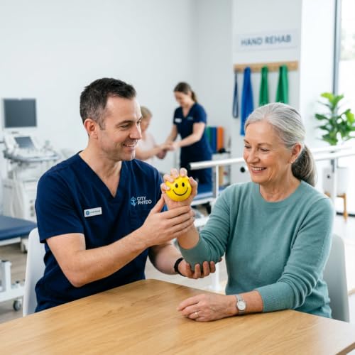 Image of Ecommer Yellow Smiley Ball for Kids, Emoji Face Squeeze Smiley Ball for Hand Exercise, Foam Sponge Toy Balls - Pack of 1