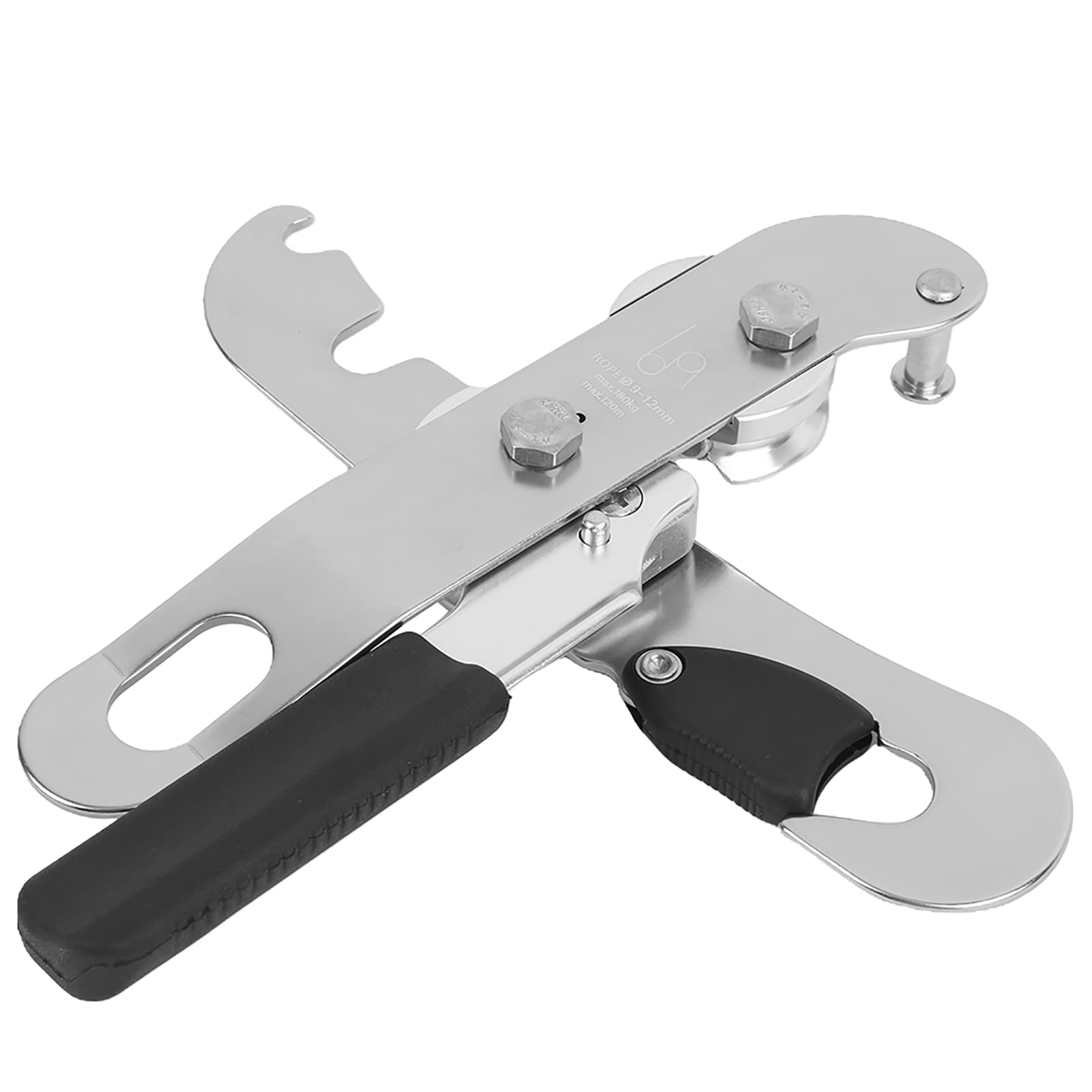 Descending Device for Outdoor, Self Locking Manual Control Descender with Comfortable Handle, Safety Switch for Climbing