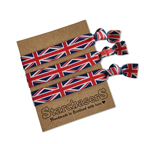 Union Jack Hair Ties or Friendship bracelets set of 3 Amazon.co.uk