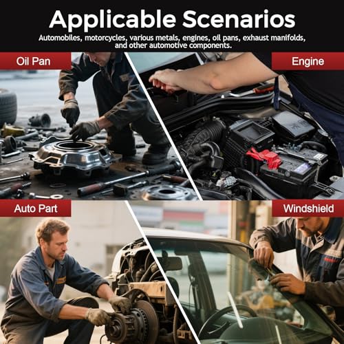Image of RTV Silicone Gasket Maker Black, High Temperature Gasket Sealer 13 Oz. | High Strength Flange Sealing for Automotive Motorbike Machine Equipment Repairing