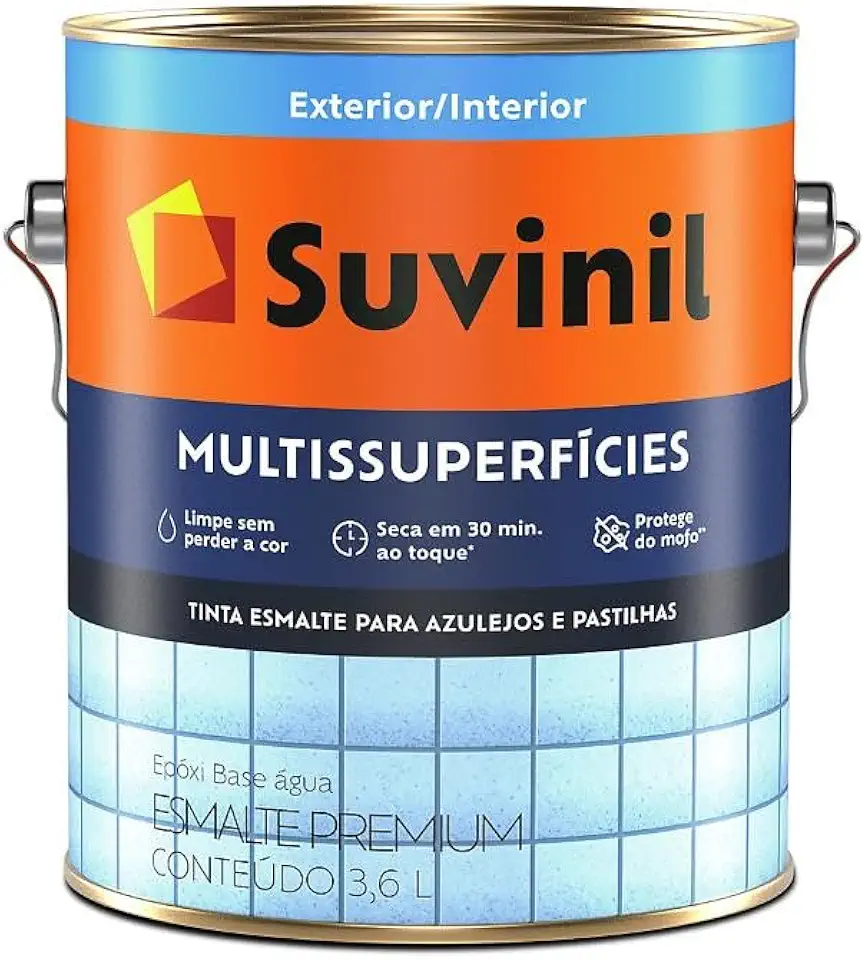 Tinta Epóxi Base Água para Banheiro e Cozinha Branco 3,6 Litros