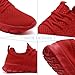 RJYWGS Running Shoes for Women Men Tennis Shoes Running Gym Sneaker Non Slip Walking Lightweight Athletic Workout Fashion Sports Sneakers Red Size Women 12/ Men 11