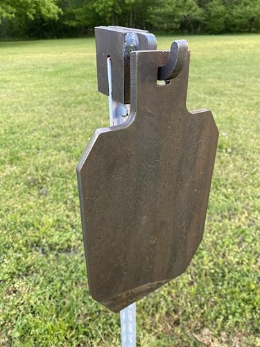 Magnum Target 12”x7” 3/8” AR500 IDPA/IPSC Steel Shooting Range Target w/T-Post Hook