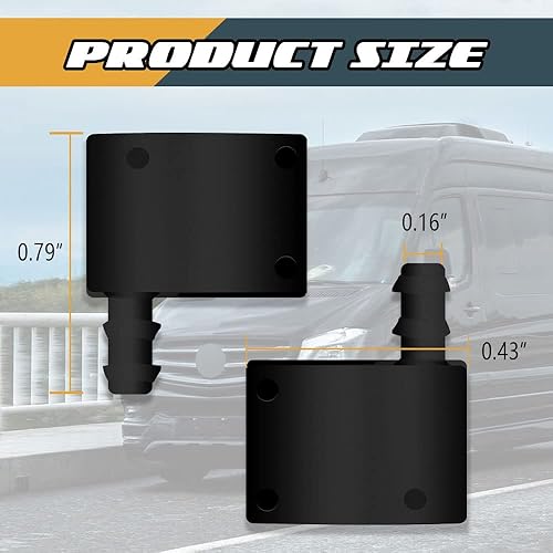 Miniatura 2 de 2 boquillas de limpiaparabrisas 47191 boquilla de brazo del limpiaparabrisas aplicable a la mayoría de modelos de automóviles repuesto OEM