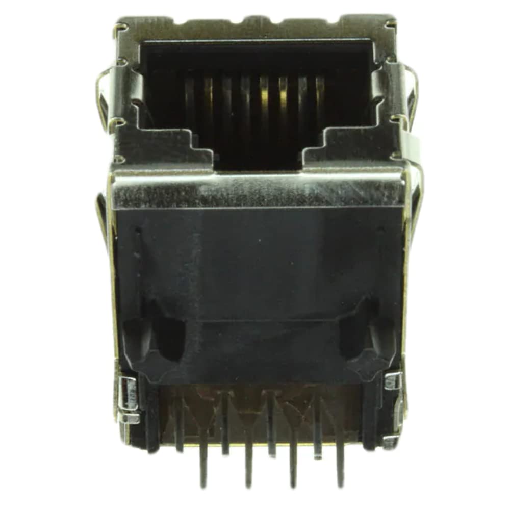 Pack of 14 5406299-1 Connector Modular Telephone Jack 8p8c R/A Shielded EMI Finger Cat5 Date Code:10263 :RoHS, Plastic Tray