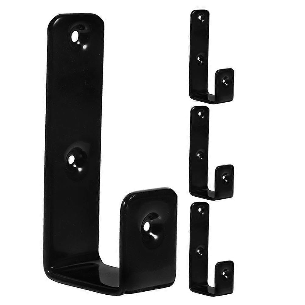 JOYHAPPST 4PCS Bunk Bed Ladder Hook Brackets J Hook Hanger Bed Hooks Metal Utility Hooks Library Ladder Hardware Hooks for Bunk Bed Loft Bed Stairs